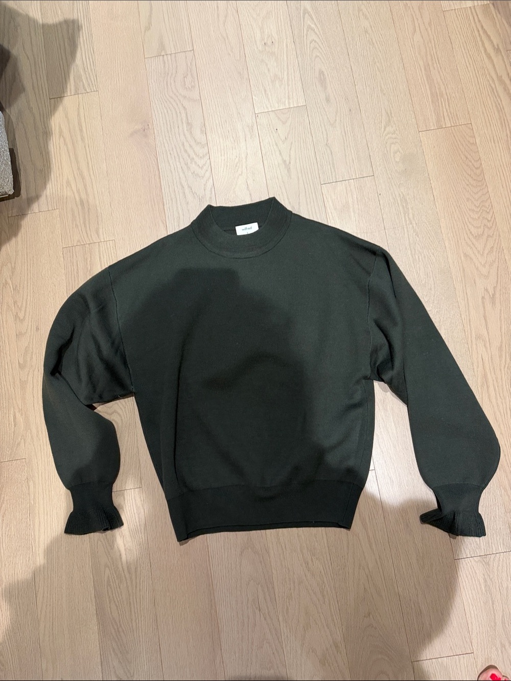 Wilfred Dark Green Crewneck Sweater
